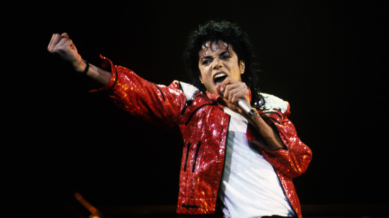 Michael Jackson performs during the 