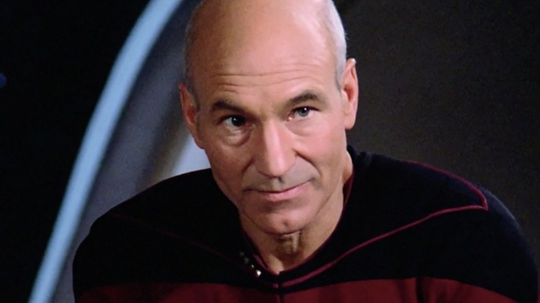 Jean-Luc Picard looking focused on Star Trek: The Next Generation