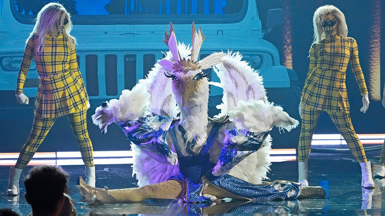Crane performs in The Masked Singer Season 14
