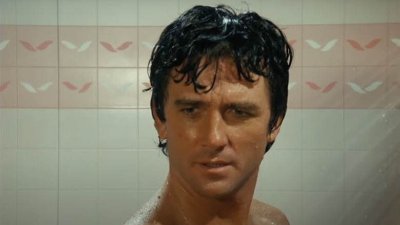 Patrick Duffy as Bobby Ewing standing in shower in Dallas
