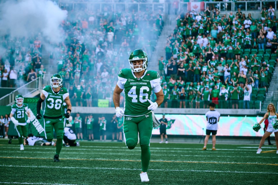 Saskatchewan Roughriders’ veteran Jorgen Hus ‘on the fence’ about CFL retirement | 620 CKRM - The Voice of Saskatchewan