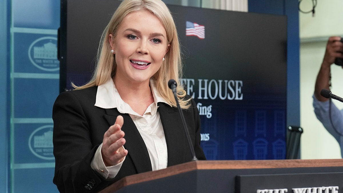 Karoline Leavitt at press briefing