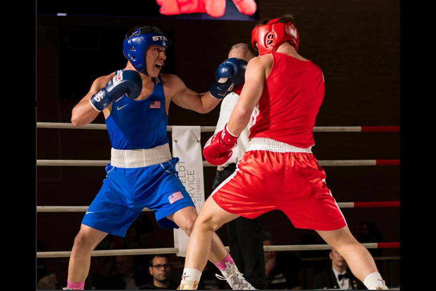 Kennedy Lara Lara, left in blue, took first place at the Viking Box Cup in Denmark last week.