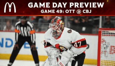 Reimer starts again as Sens continue road trip in Columbus
