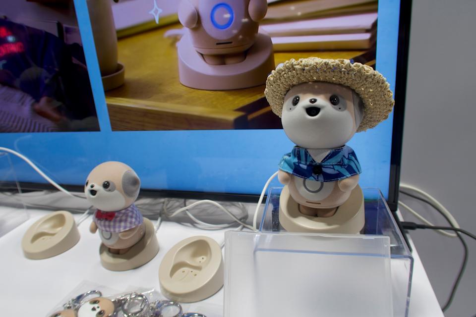 Poketomo in one of the many outfits Sharp brought to CES.