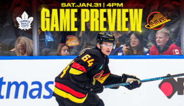 Canucks Host Leafs for Hockey Night in Canada on Saturday Night