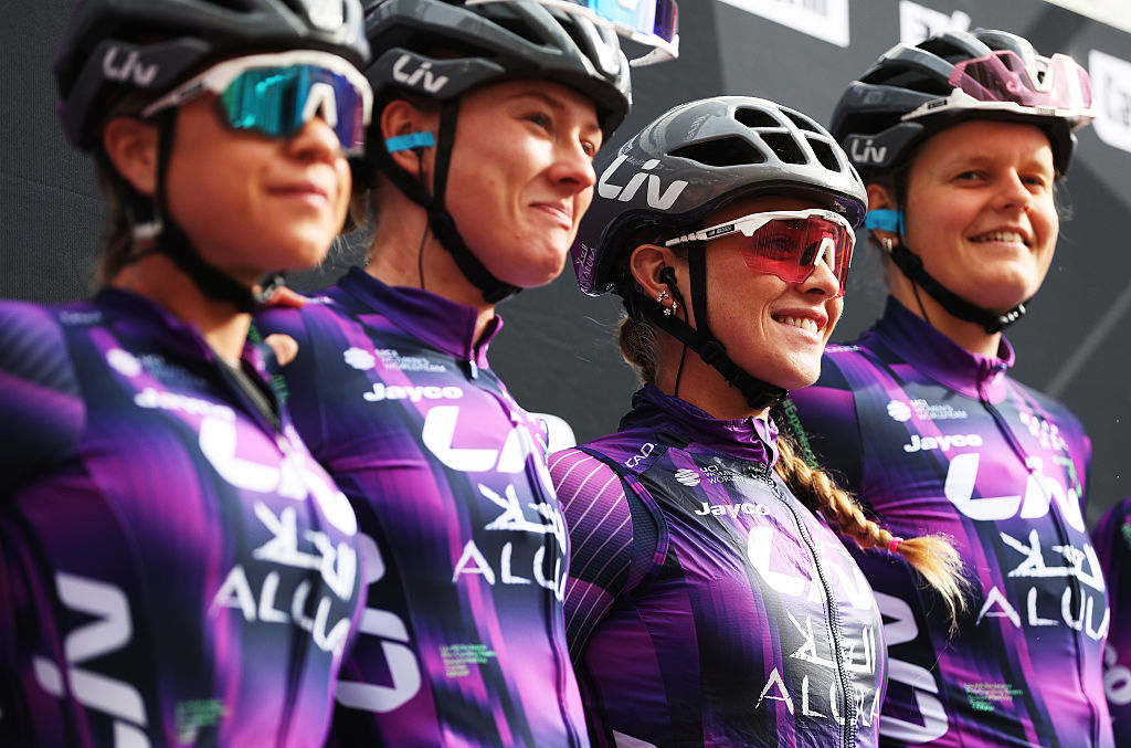 NAMUR, BELGIUM - SEPTEMBER 17: Letizia Paternoster of Italy and Team Liv AlUla Jayco prior to the 4th Grand Prix de Wallonie Feminin 2025 a 128.8km one day race from Soiron to Namur / #UCIWWT / on September 17, 2025 in Namur, Belgium. (Photo by Rhode Van Elsen/Getty Images)