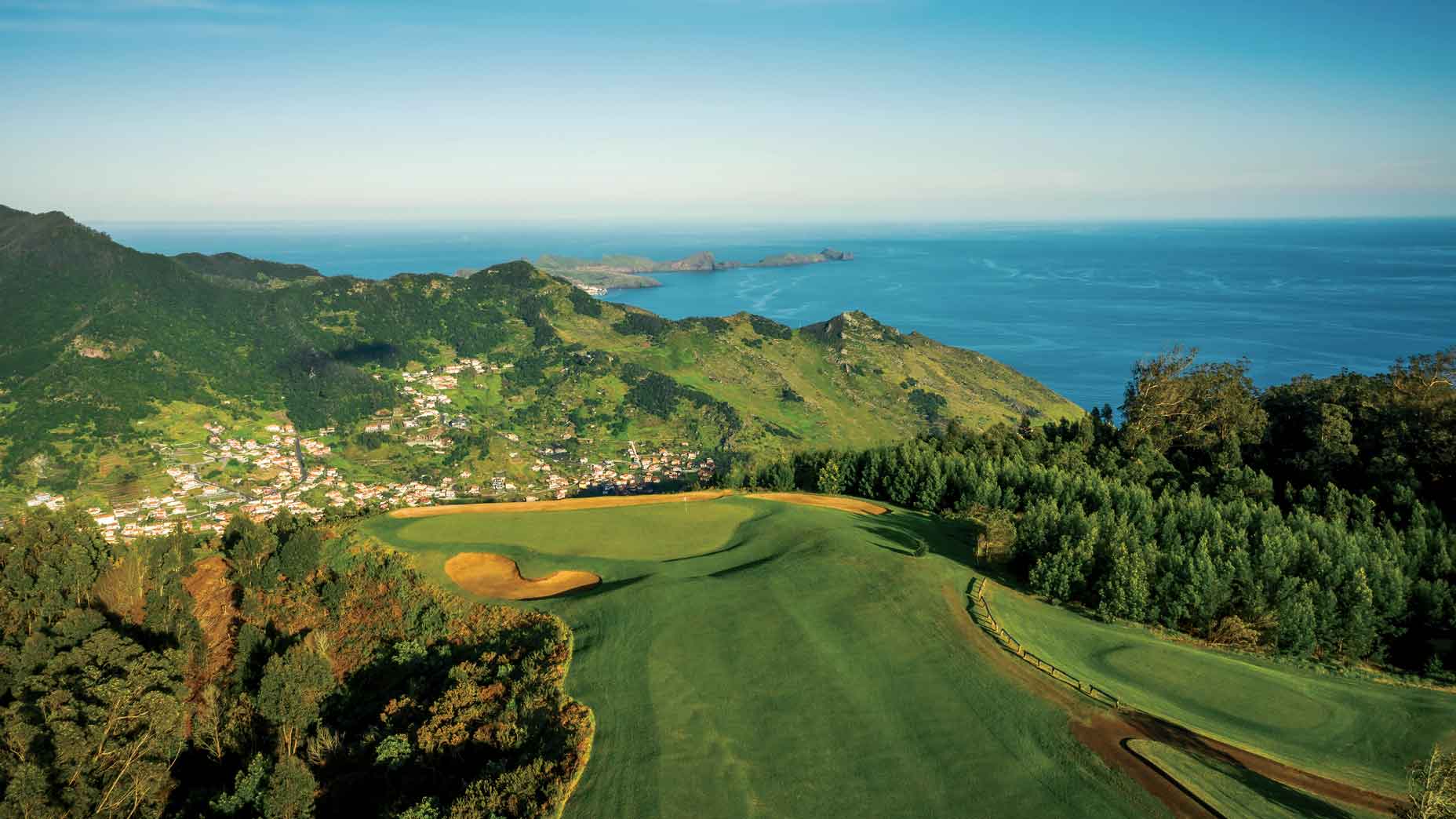 The heartbeat of Porto Santo is the Ballesteros course (above), a green oasis bisecting the island.