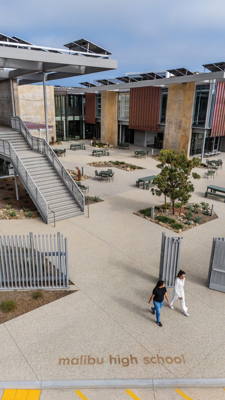 High school designed to be fire resistant