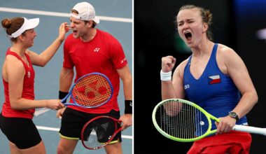 Elise Mertens, Zizou Bergs and Barbora Krejcikova will be in United Cup action on Thursday in Sydney.