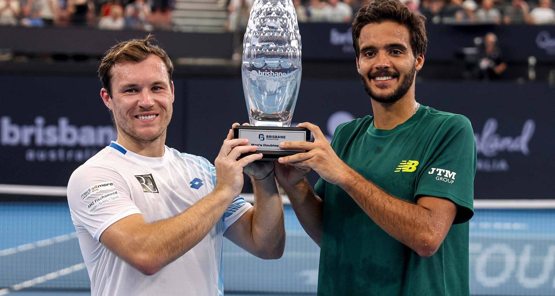 Lucas Miedler and Francisco Cabral win the Brisbane title.