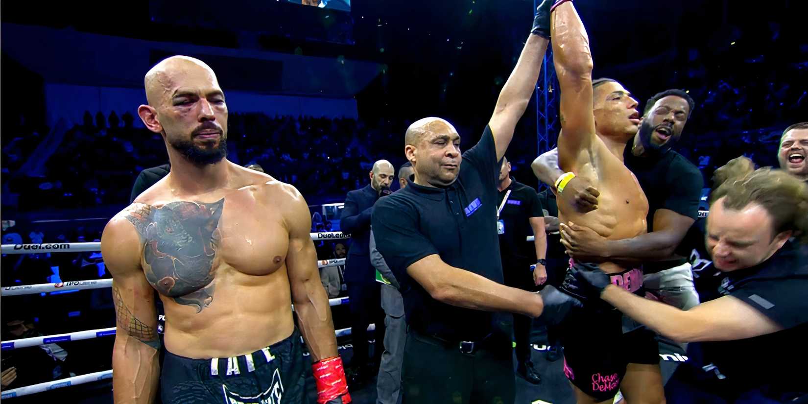 Andrew Tate loses to Chase DeMoor