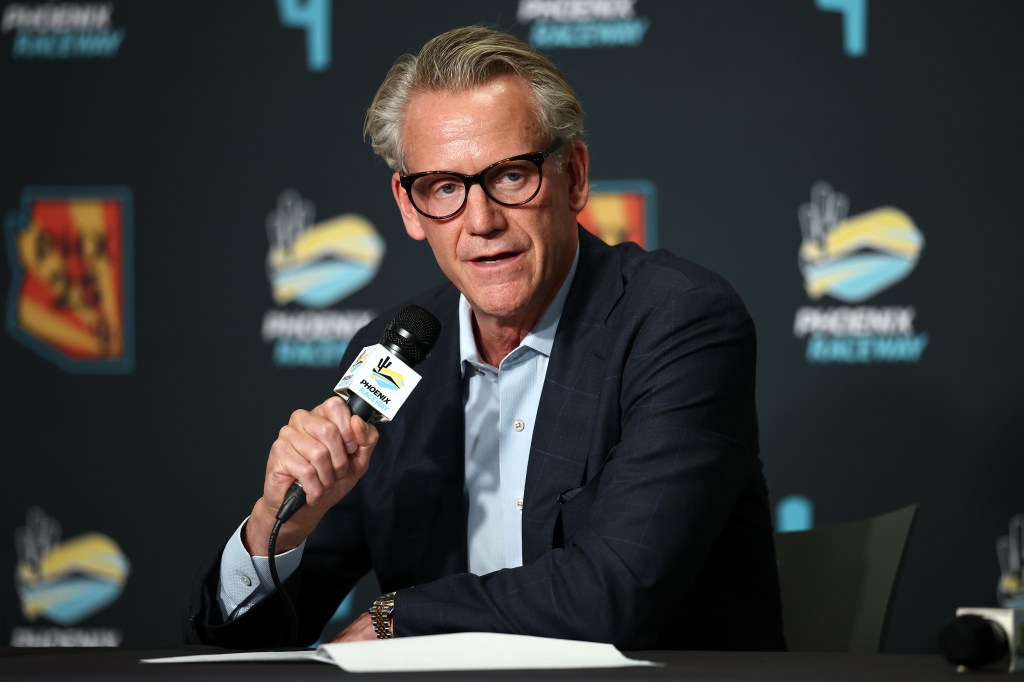 Steve Phelps resigned as NASCAR commissioner on Tuesday.