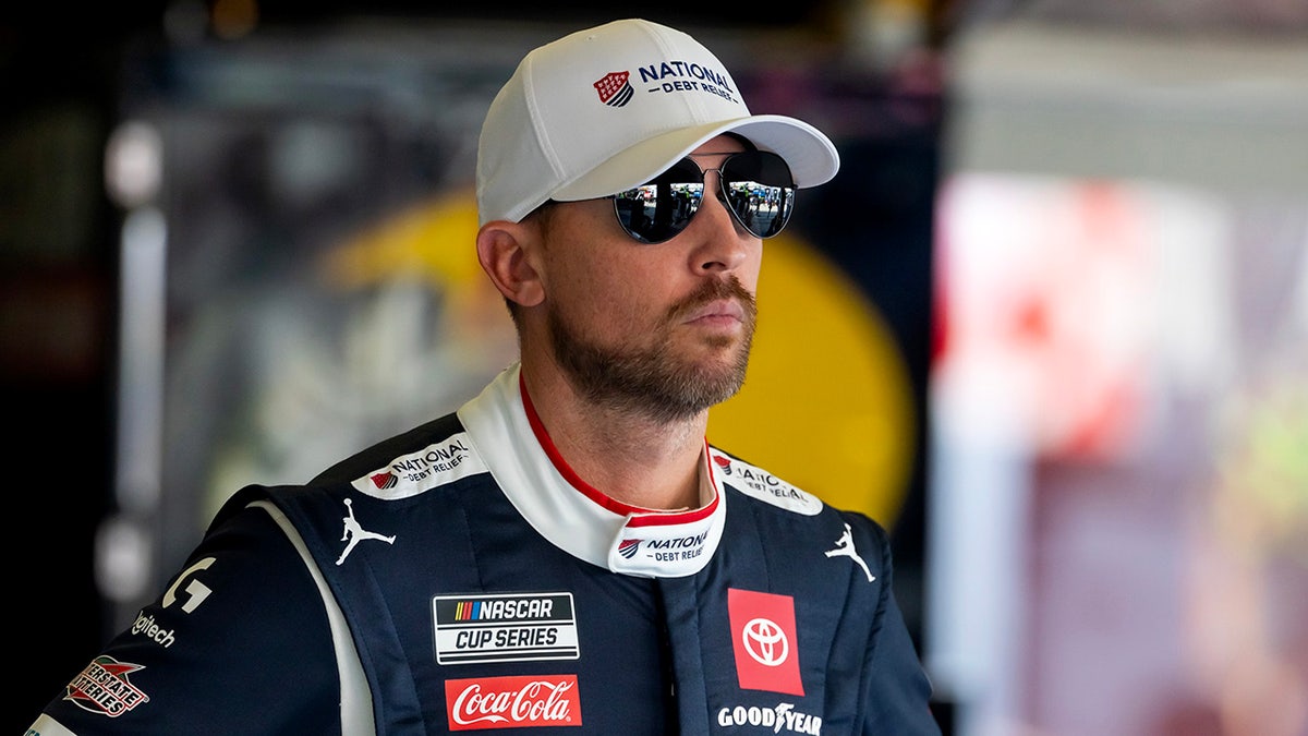 Denny Hamlin at Cup practice