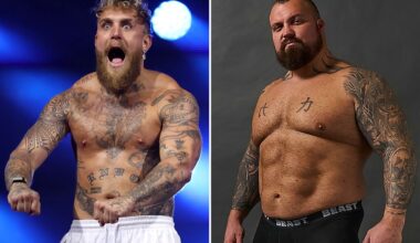 Jake Paul called out by ex-World's Strongest Man Eddie Hall despite EIGHT STONE weight difference
