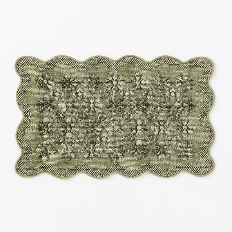 green bathmat