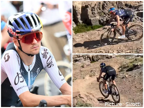 Tom Pidcock is enjoying the natural mountainbike trails in Chile