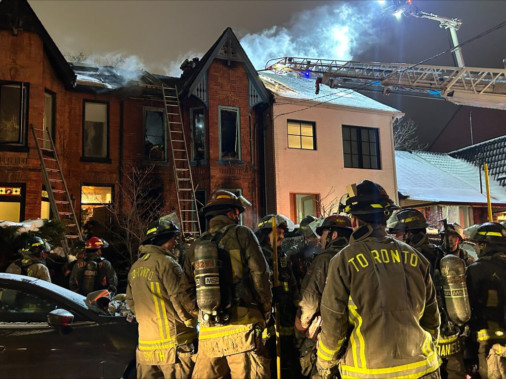 1 person injured after 3-alarm fire in Queen West neighbourhood