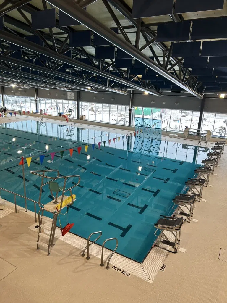 Pryde pool shown from bird's eye view