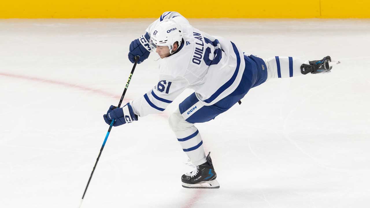 Maple Leafs recall forward Jacob Quillan from AHL