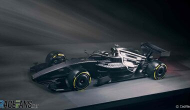 Cadillac's livery for Barcelona testing, 2026