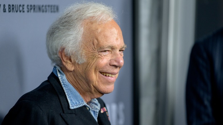 A portrait of Ralph Lauren smiling at an event