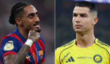 Raphinha matches Cristiano Ronaldo’s El Clásico win record faster as Barcelona claim Spanish Super Cup