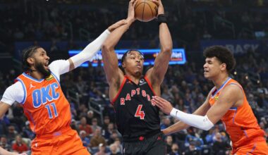 Barnes, Quickley lead Raptors past Thunder for fourth straight win