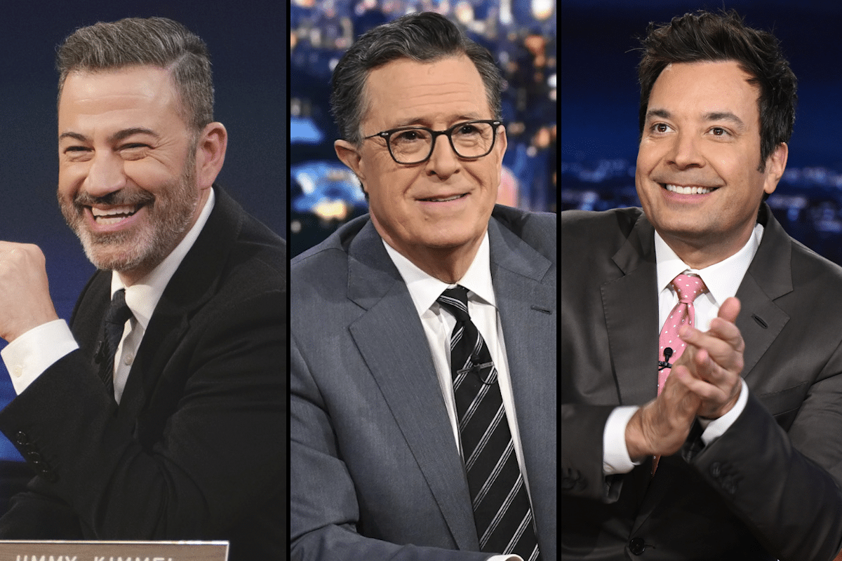 Jimmy Kimmel, Stephen Colbert, Jimmy Fallon