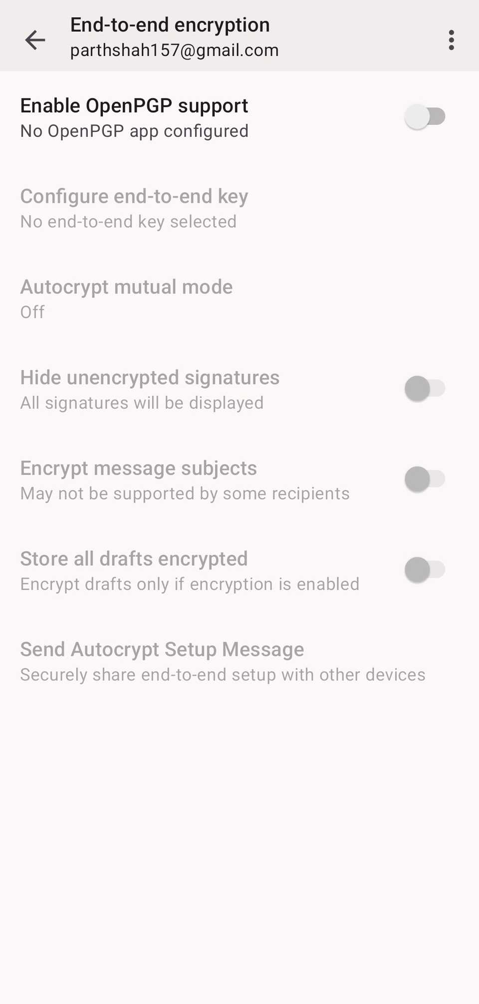 Thunderbird encryption