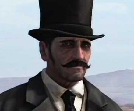 Red Dead Redemption Strange Man looking towards the camera.
