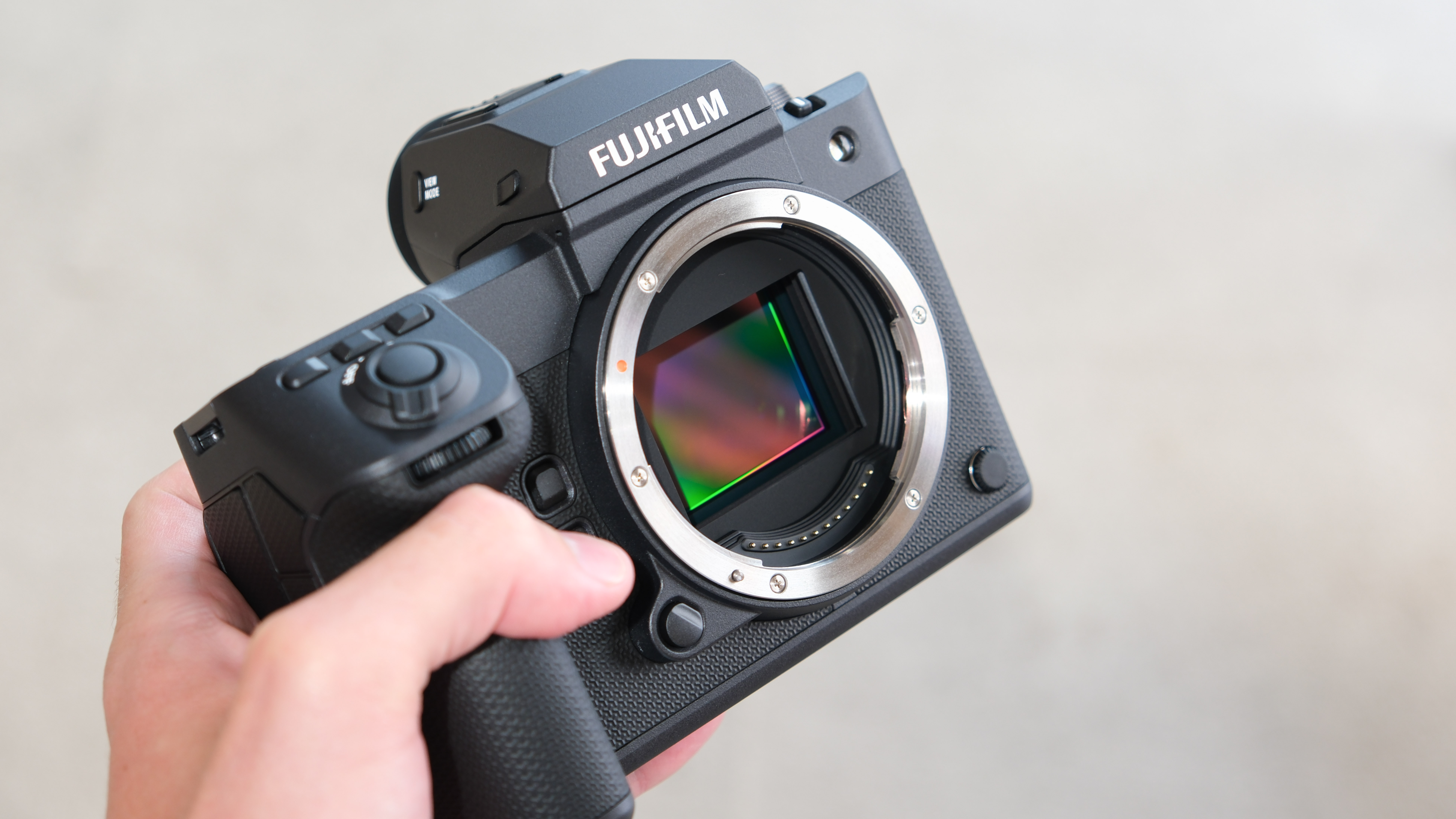 Fujifilm GFX 100 II in a showroom