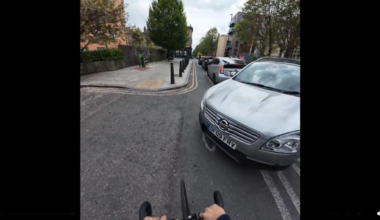 London cyclist's near-collision video