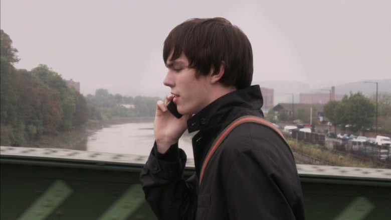 Tony (Nicholas Hoult) coordinating the loss of his friend's virginity on Skins