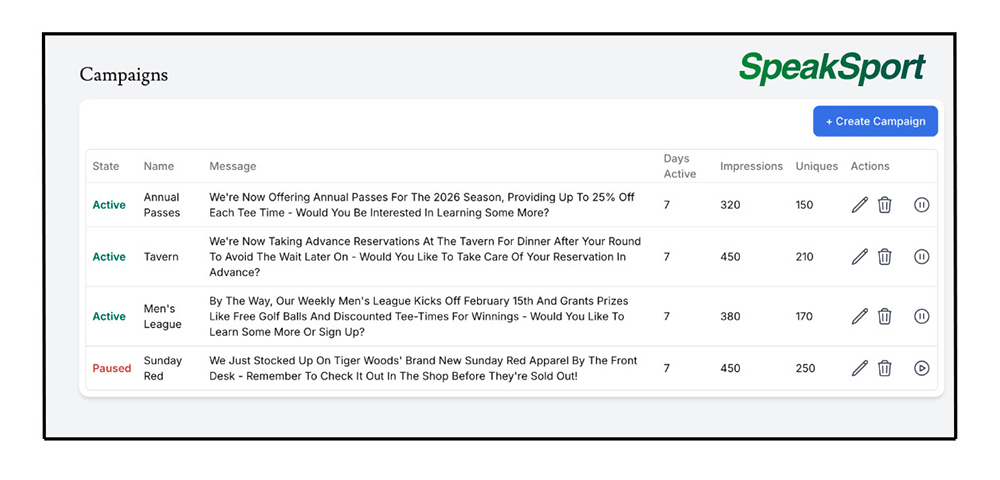 Speaksport Turns Missed Phone Calls into Marketing & Revenue Opportunities for Golf Courses