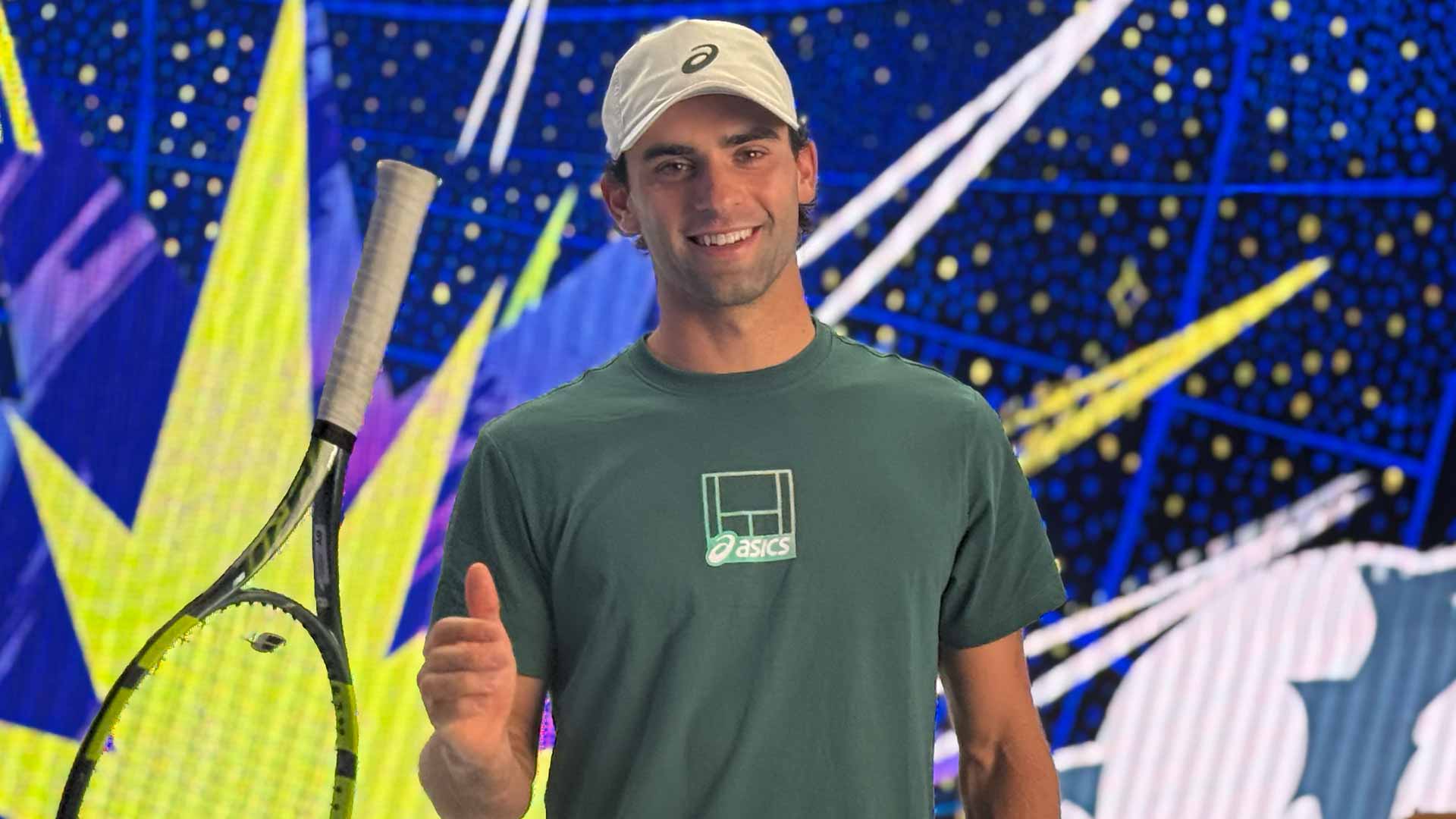 Eliot Spizzirri is competing in the Australian Open main draw for the first time.