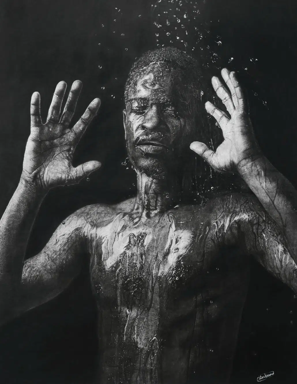 Hyperrealistic pencil drawing by Stanley Ejike Nwite