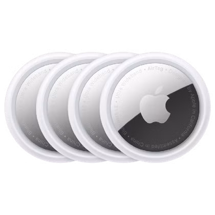 A group of Apple AirTags