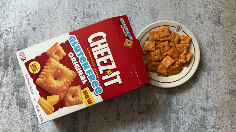 Cheez-It Gluten-Free Original crackers on a plate