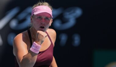 American tennis player has request for Australian Open fan who ‘barked’ at her in upset win