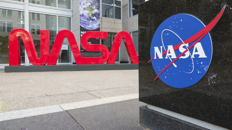 The entrance to NASA headquarters in Washington, D.C.