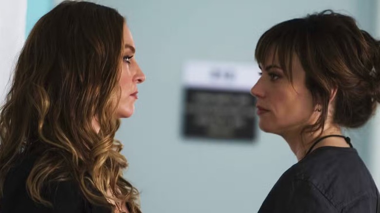 Wendy and Tara standing adjacently on 