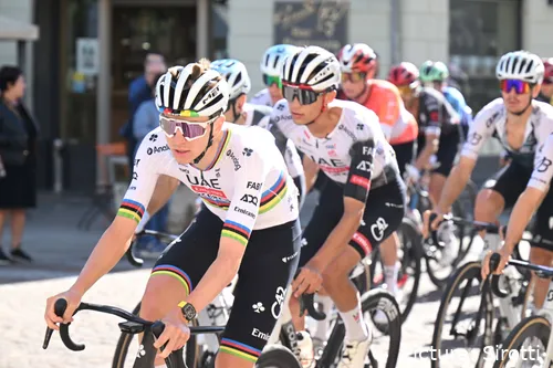 Tadej Pogacar and Isaac del Toro race for UAE Team Emirates - XRG, one of cycling's richest teams.