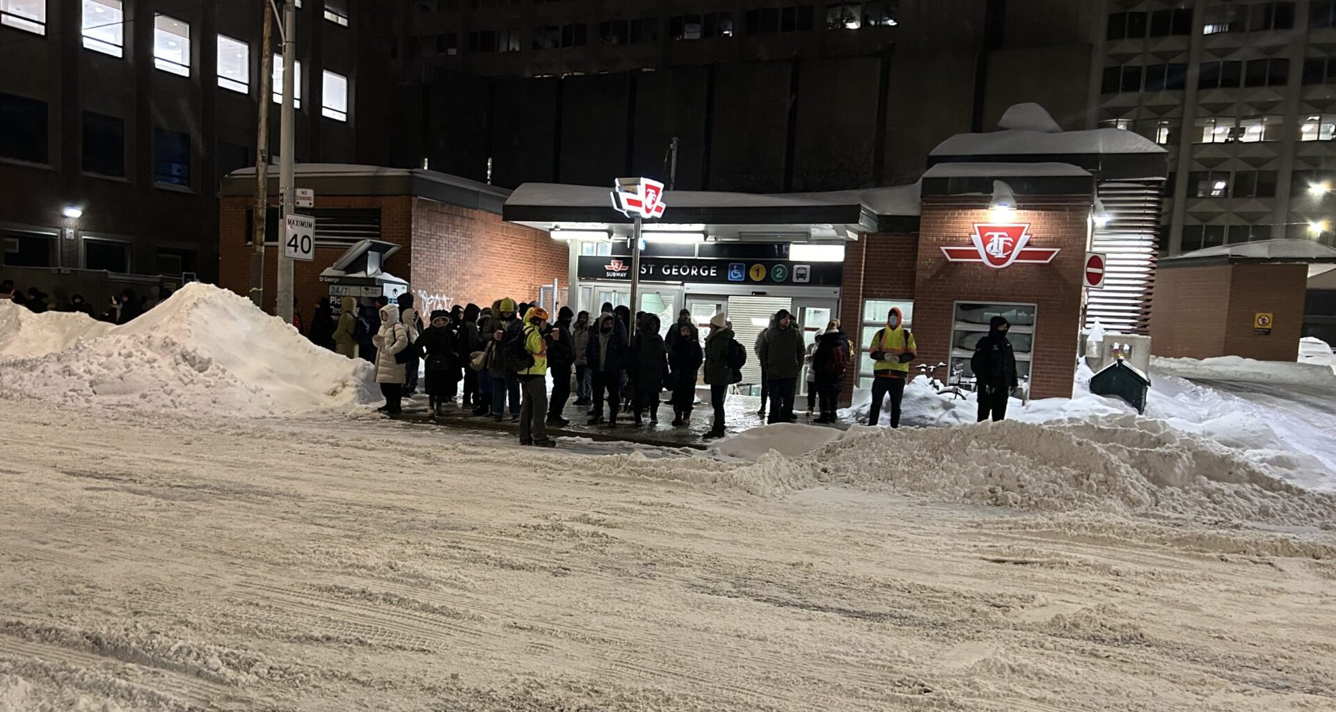 Stretches of TTC subway shut down following massive winter storm