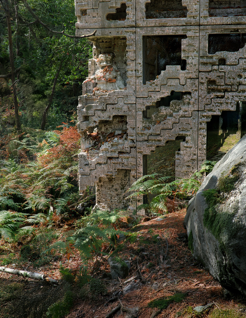 3D printed sand blocks sculpt adaptable facade embracing weathering and reuse