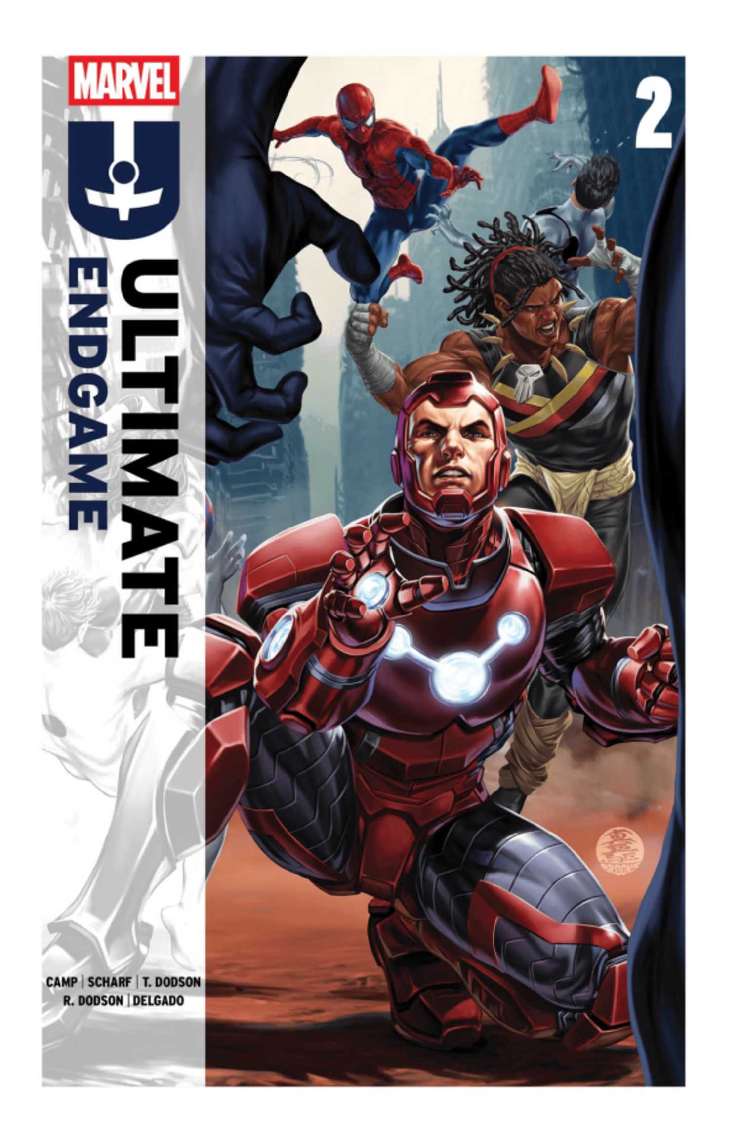 Ultimate Endgame #2 cover, Iron Lad and the Ultimates
