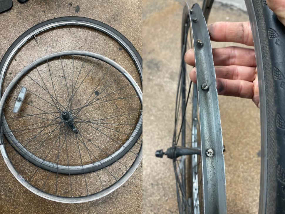 Bike mechanic horrified by worn rim