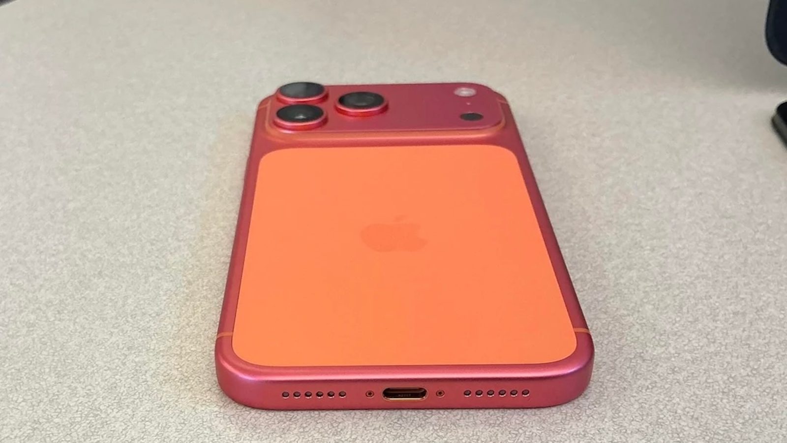 Your Cosmic Orange iPhone 17 Pro probably won't turn pink like this one did
