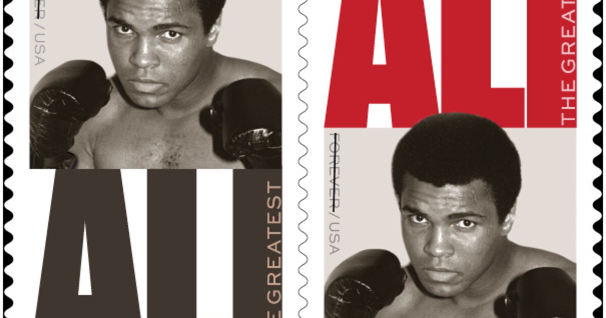 Legendary boxer Muhammad Ali is about to get a commemorative US stamp