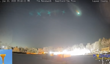 Fireball over Mid-Michigan seen throughout Midwest states